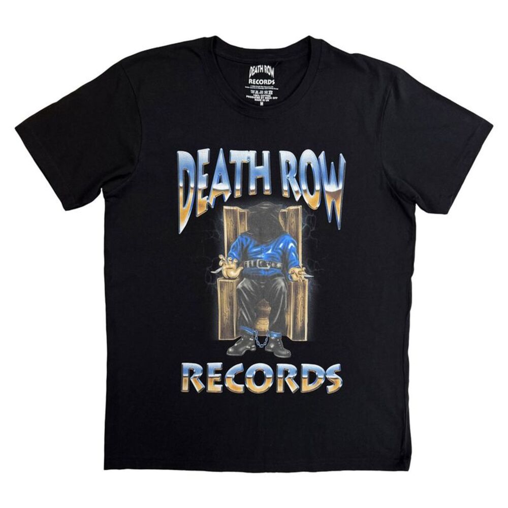 Death Row Records Unisex Adult Execution Colour Fill T-Shirt / Black